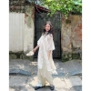 Áo Dài Gấm Hoa Đào Mecixi T032 Tay Voan, Quần Dài Cạp Chun - Giảm 19% Chỉ 289.000đ 4