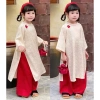 Áo Dài Gấm Hoa Tết Bé HCX – Thiết Kế Sang Trọng, Giá Ưu Đãi 223k 3