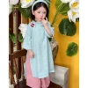 Áo Dài Gấm Hoa Tết Bé HCX – Thiết Kế Sang Trọng, Giá Ưu Đãi 223k 5