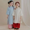 Áo Dài Gấm Hoa Tết Bé HCX – Thiết Kế Sang Trọng, Giá Ưu Đãi 223k 7