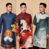 Áo dài gấm nam thiết kế độc quyền 2.026 - Sang trọng, giảm giá 20% chỉ 399.000₫