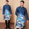 Áo dài gấm nam thiết kế độc quyền 2.026 - Sang trọng, giảm giá 20% chỉ 399.000₫ 4