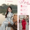 Áo Dài Gấm Trúc Đào và Quần Lụa Cao Cấp Nữ Truyền Thống Đính Charm Tết 2.006 Giá 425.000 VND Yuripropmax