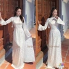 Áo Dài Gấm Trúc Đào và Quần Lụa Cao Cấp Nữ Truyền Thống Đính Charm Tết 2.006 Giá 425.000 VND Yuripropmax 10