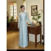 Áo Dài Gấm Truyền Thống Lan Mộc - Tôn Dáng, Sang Trọng | 395,100₫ - Áo dài Hà Anh 4