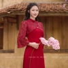 Áo dài gia đình Cảnh Nghi thiêu hoa chim – chất tafta, gấm tơ cao cấp, giá 205.000₫ 4