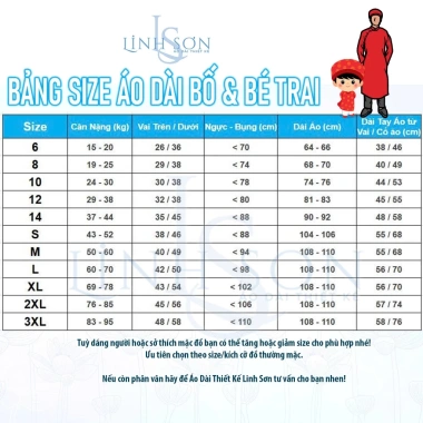 Áo dài gia đình tone Vàng gấm vân cho nam & nữ - vải mềm lông vũ, thiết kế Linh Sơn 288k