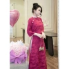 Áo Dài Hoa Viên Dáng Suông Cách Tân, Vào Eo Nhẹ, Mặc Tết và Sự Kiện, Giá 343.000đ 4