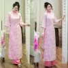 Áo Dài Hoa Viên Dáng Suông Cách Tân, Vào Eo Nhẹ, Mặc Tết và Sự Kiện, Giá 343.000đ 5