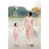 Áo dài hồng pastel Thuyền Quyên AD006 - 4 tà organza lụa, giá 225k (giảm từ 292k) 2