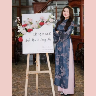 Áo Dài Lạc Vân Cách Tân Đào Hạc Siêu Sang - Thiết Kế Tinh Tế, Giá 329k, Giảm 82k