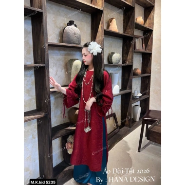 Áo dài lụa bé gái size đại tới 55kg, loại 1, thiết kế tết xinh, giảm còn 255.000₫ 8 Áo dài lụa bé gái size đại tới 55kg, loại 1, thiết kế tết xinh, giảm còn 255.000₫ 8
