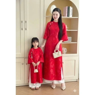 Áo dài mẹ bé Oganza sang xịn - Vải nhẹ mịn, lên dáng xinh, Tết đẹp, giảm 18% Moc99 3 Áo dài mẹ bé Oganza sang xịn - Vải nhẹ mịn, lên dáng xinh, Tết đẹp, giảm 18% Moc99 3