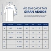 Áo Dài Nam Cách Tân Cổ Lọ Xẻ Tà GIRAN AD4 - Chất Kaki Thun Cao Cấp, Giá 419k Giảm từ 515k 7