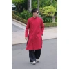 Áo dài nam cách tân cúc bấm ép keo 2 lớp, có cầu vai, Tết 2.026 - Giá chỉ 425.000 VND