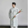 Áo Dài Nam Cách Tân Gấm Họa Tiết Cao Cấp - Lễ Tết, Sự Kiện, Không Kèm Quần - 340.000đ 10