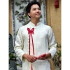 Áo Dài Nam Cách Tân Gấm Trúc Đào Dập Nổi - Mr Smile 99 AD08, Giá Sale 252.000đ 7
