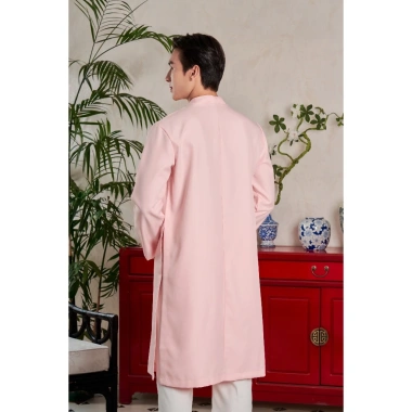 Áo Dài Nam Ngũ Thân Truyền Thống Form Rộng Cúc Bọc Thương Hiệu Mr Twins Không Kèm Quần 8