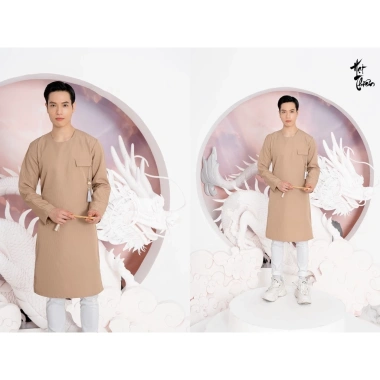 Áo dài nam Tết 2.025 trơn cổ tròn thiết kế mới, cách tân thời trang HCM - 149.900₫ 7 Áo dài nam Tết 2.025 trơn cổ tròn thiết kế mới, cách tân thời trang HCM - 149.900₫ 7