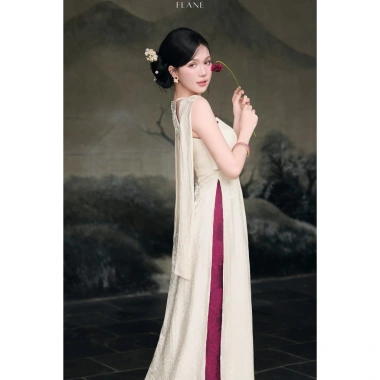 Áo dài NGUYỆT KIM Flane 2.026 - Thiết kế vải lụa cao cấp, sang trọng, giảm giá 17% chỉ 611.325 VND, đặc biệt phù hợp cho tiệc cưới và sự kiện