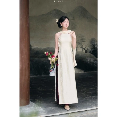 Áo dài NGUYỆT KIM Flane 2.026 - Thiết kế vải lụa cao cấp, sang trọng, giảm giá 17% chỉ 611.325 VND, đặc biệt phù hợp cho tiệc cưới và sự kiện