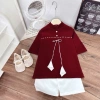Áo dài nhung bé, cặp đơn giản chạy viền, giá ưu đãi 119k giảm từ 146k 8