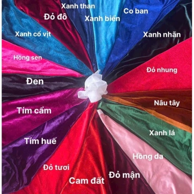Áo dài nhung cách tân suông tay lỡ loe - Thiết kế Tết 2.025 giá 76.000 VND 6