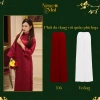 Áo dài nữ cách tân Mai Chi suông cổ cao tay lỡ gấm châu, charm chụp Tết – Ngọc Mai 316k 7