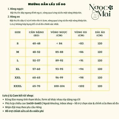 Áo dài nữ cách tân Mai Chi suông cổ cao tay lỡ gấm châu, charm chụp Tết – Ngọc Mai 316k 8