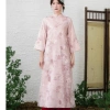 Áo Dài Nữ ELENA Dáng Suông Tay Lỡ Vải Tơ Thêu Cao Cấp Cách Tân BIGSIZE 5