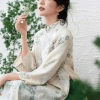 Áo Dài Nữ ELENA Dáng Suông Tay Lỡ Vải Tơ Thêu Cao Cấp Cách Tân BIGSIZE 8