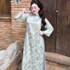Áo dài nữ Tết hiện đại gấm in họa tiết tay lỡ Size 40-52kg - Giá ưu đãi 335.000₫ 2