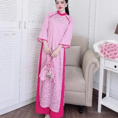 Áo dài nữ Tết hiện đại gấm in họa tiết tay lỡ Size 40-52kg - Giá ưu đãi 335.000₫ 7 Áo dài nữ Tết hiện đại gấm in họa tiết tay lỡ Size 40-52kg - Giá ưu đãi 335.000₫ 7