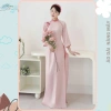 Áo dài nữ Vân Chi - Nàng Mây dáng ôm tay lỡ cổ cao đính nơ trẻ trung - 200k 5