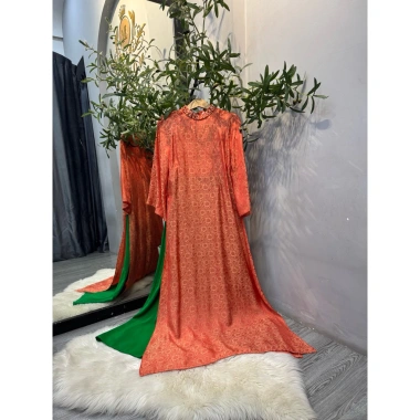 Áo dài phi yến cao cấp đính đá handmade - Set sang trọng, giảm giá 928.800₫