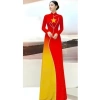 Áo Dài Sao Vàng Việt Nam Đầy Đủ Size S/M/L/XL/2XL/3XL/4XL/5XL Giá Ưu Đãi 68k 2
