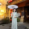 Áo dài suông dáng xưa gấm Long Phụng cao cấp - tay lỡ trẻ trung, áo dài tết 221.6k 10