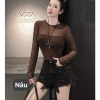 Áo dài tay nữ cotton zip lưới co giãn - Sang chảnh, giảm giá chỉ 165k VND 4
