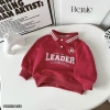Áo dài tay polo da cá Leader bomber thể thao màu đỏ - Giá 129k, giảm giá Tết 6