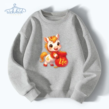 Áo dài tay sweater nỉ da cá thu đông họa tiết TẾT, giữ ấm cực tốt cho mùa lạnh, giảm còn 169.000 VND, chất lượng cao, thiết kế thời trang đa dạng