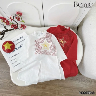 Áo dài tết 2.026 bé trai cách tân – Tafta dày, form quần kaki mềm, tinh hoa Việt Nam, giá chỉ 315.000đ 6