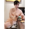 Áo dài Tết 2.026 cách tân gấm Thọ Dơi cao cấp 4 tà quần đồng chất - Mộc Áo Dài 652.000 VND 3