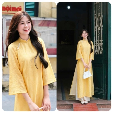 Áo dài Tết 2.026 cách tân suông tơ óng - Mã TS04, giảm giá 150.420₫, sang trọng