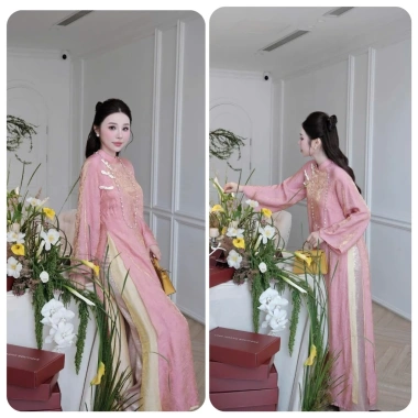 Áo dài Tết 2.026 cách tân suông tơ óng - Mã TS04, giảm giá 150.420₫, sang trọng 7 Áo dài Tết 2.026 cách tân suông tơ óng - Mã TS04, giảm giá 150.420₫, sang trọng 7