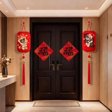 Áo dài Tết 2.026 - Đèn lồng đỏ phát sáng Giáp Ngọ - Đồ trang trí tết mùa xuân, ban công ngoài trời - Giá 198.000₫