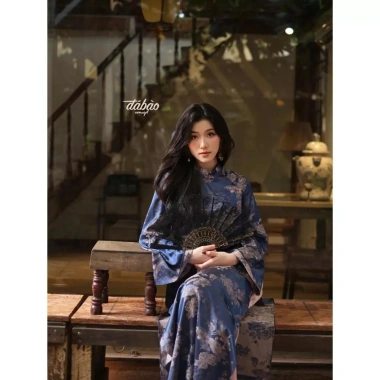 Áo dài Tết 2.026 Syn Bigsize nữ lụa gấm cao cấp, duyên dáng quý phái, giá 329k