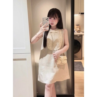 Áo Dài Tết Cách Tân Tiểu Thư See You Dáng Suông Sát Nách Khăn Choàng Quần Ống Rộng Du Xuân 450.000 VND