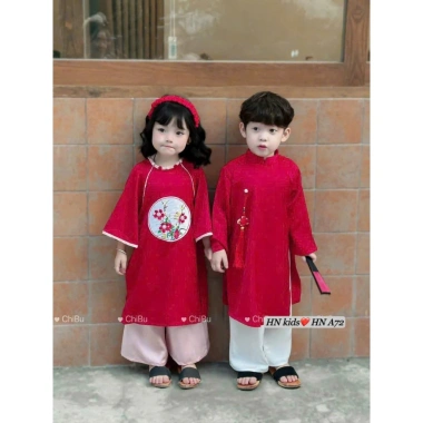 Áo dài Tết cặp đôi đỏ bé gái bé trai, tặng bướm cài tóc NANA'S KIDS 155.000₫ 2 Áo dài Tết cặp đôi đỏ bé gái bé trai, tặng bướm cài tóc NANA'S KIDS 155.000₫ 2