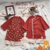 Áo Dài Tết Đôi Bé Trai và Bé Gái Cách Tân Truyền Thống Giá 197.600 VND Giảm Đặc Biệt
