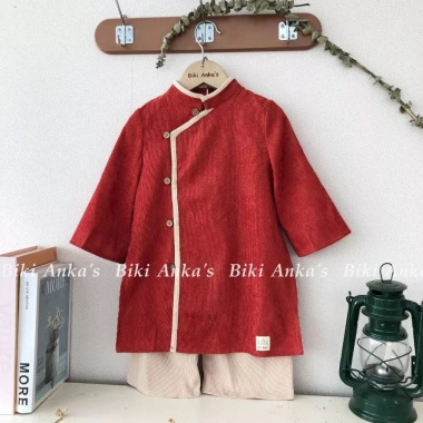 Áo Dài Tết Đôi Bé Trai và Bé Gái Cách Tân Truyền Thống Giá 197.600 VND Giảm Đặc Biệt 9